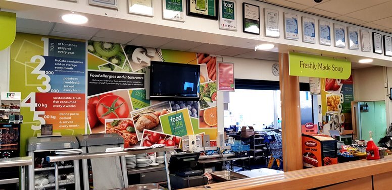 Canteen Wall Graphic Design